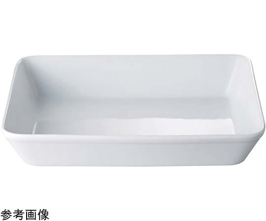 アズワン 白磁 ラザニアフードパン長角 10吋 0861-0006 1個(ご注文単位1個)【直送品】