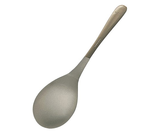 アズワン 18-8 ロングフードスプーン(シリコン・フッ素加工)穴無  1個（ご注文単位1個）【直送品】