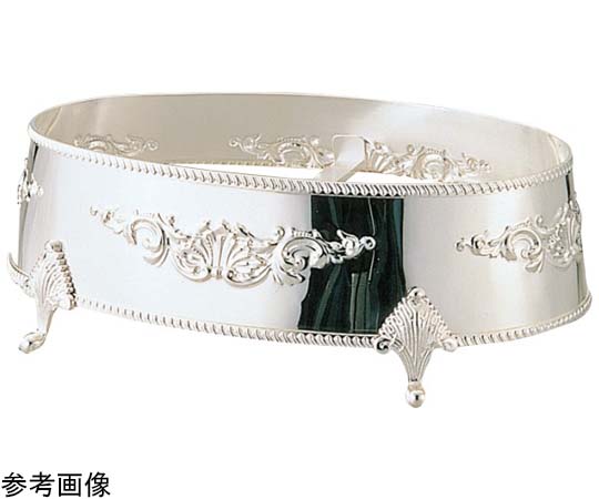 アズワン 洋白小判皿飾台 26インチ用  1個（ご注文単位1個）【直送品】