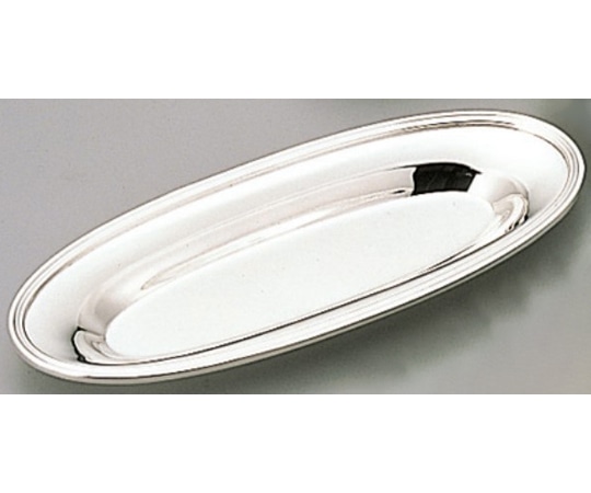 アズワン 洋白小判型おしぼり入 B縁  1個（ご注文単位1個）【直送品】