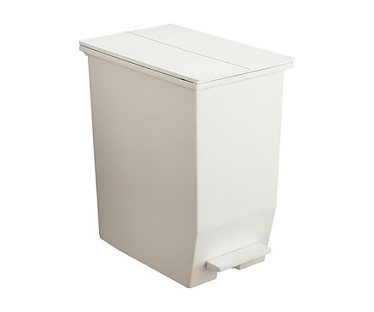 テラモト 45L ダストボックス(ペダル開閉式/ホワイト) EA995AA-722 1個(ご注文単位1個)【直送品】