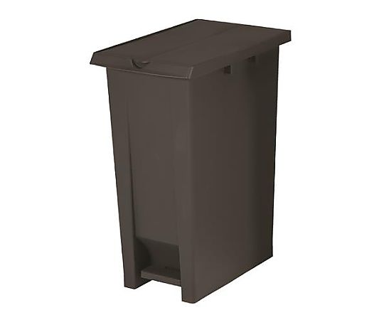 テラモト 70L ダストボックス(ペダル開閉式/ブラウン) EA995AA-732 1個(ご注文単位1個)【直送品】