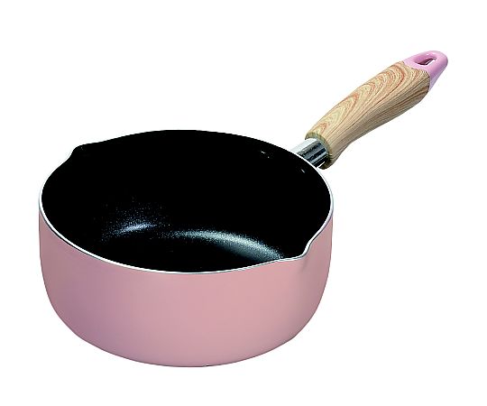 パール金属 ナチュラルクックピュア ふっ素加工IH対応 行平鍋 18cm ピンク HB6659 1枚（ご注文単位1枚）【直送品】