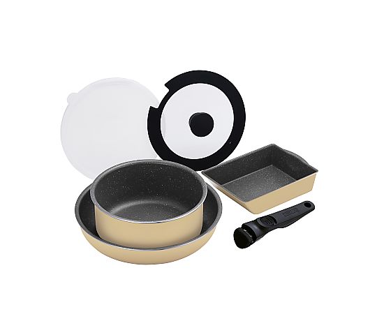 アイリスオーヤマ ダイヤモンドコートパン ガス6点セット DCG-T6S 1個（ご注文単位1個）【直送品】