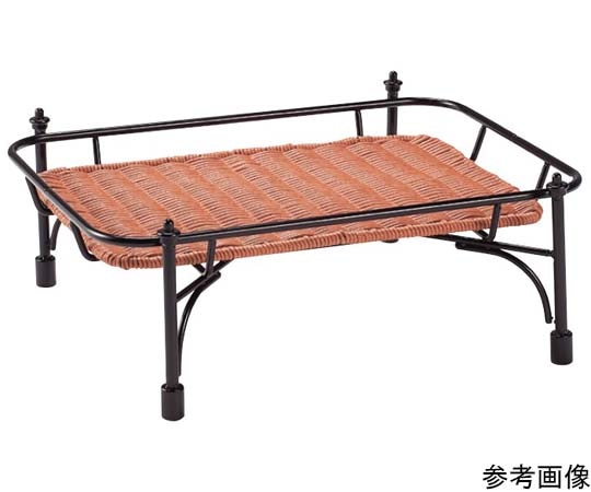 プリート プリート 積み重ねスタンド角(ブラウン)低 DS515-16-BR 1個（ご注文単位1個）【直送品】