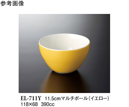 スリーライン 11.5cm マルチボール イエロー 60個入 ELー711Y 1ケース（ご注文単位1ケース）【直送品】