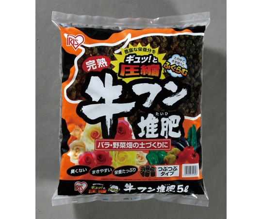 アイリスオーヤマ ペレット牛ふん堆肥 5L 1個（ご注文単位1個）【直送品】