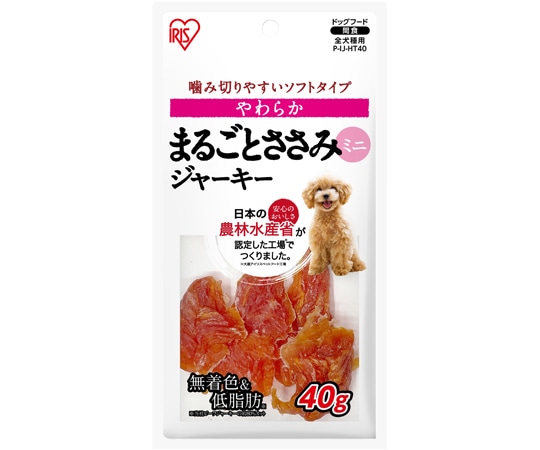 アイリスオーヤマ まるごとささみジャーキー やわらかミニ40g P-IJ-HT40 1個（ご注文単位1個）【直送品】