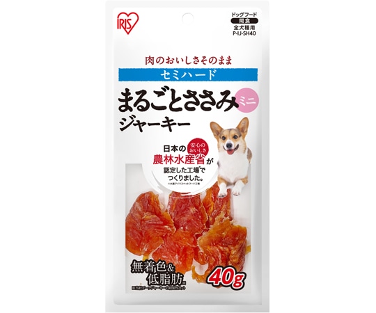 アイリスオーヤマ まるごとささみジャーキー セミハードミニ40g P-IJ-SH40 1個（ご注文単位1個）【直送品】