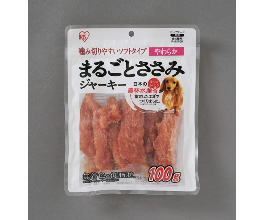 アイリスオーヤマ まるごとささみジャーキー やわらか100g 100g P-IJ-S100 1個（ご注文単位1個）【直送品】