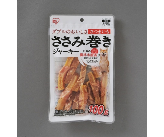 アイリスオーヤマ ささみ巻きジャーキーさつまいも100g 100g P-IJ-P100 1個（ご注文単位1個）【直送品】