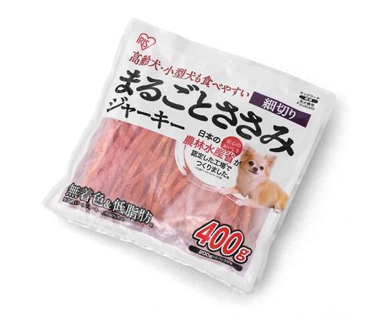 アイリスオーヤマ まるごとささみジャーキー 細切り400g 400g P-IJ-HS400 1個（ご注文単位1個）【直送品】