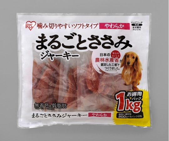 アイリスオーヤマ まるごとささみジャーキーソフト1kg 1kg P-IJ-S1K 1個（ご注文単位1個）【直送品】