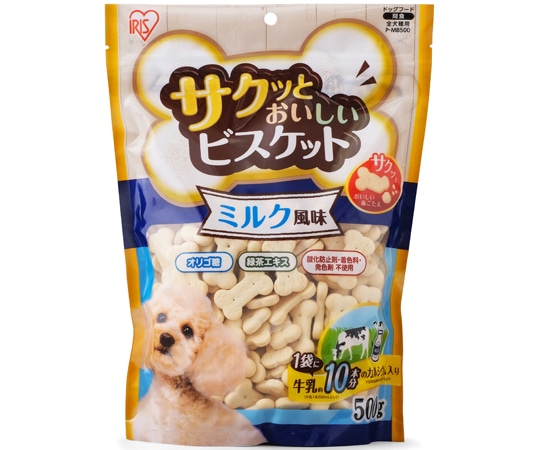 アイリスオーヤマ サクッとおいしいビスケット ミルク風味500g 500g P-MB500 1個（ご注文単位1個）【直送品】