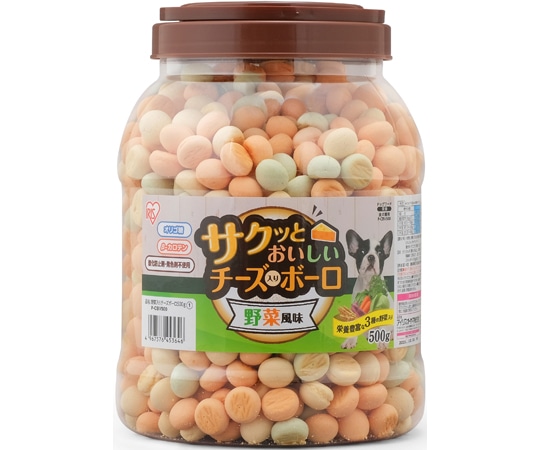 アイリスオーヤマ サクッとおいしいチーズ入りボーロ 野菜風味 500g 500g P-CBV500 1個（ご注文単位1個）【直送品】