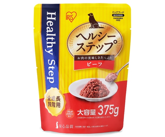 アイリスオーヤマ ヘルシーステップレトルト ビーフ375g全成長段階用 HRB 1個（ご注文単位1個）【直送品】