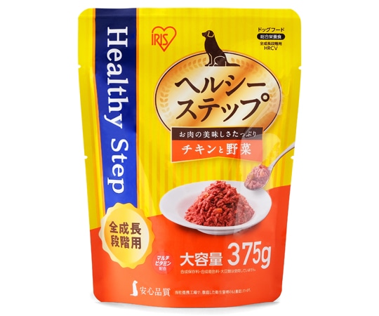 アイリスオーヤマ ヘルシーステップレトルト チキンと野菜375g 全成長段階用 HRCV 1個（ご注文単位1個）【直送品】