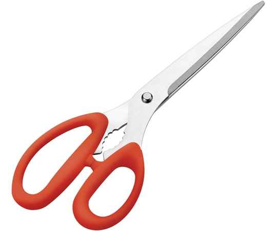 下村工業 プログレード 焼肉ハサミ240 赤 PG-407 1個（ご注文単位1個）【直送品】