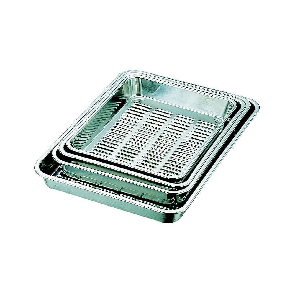 大屋金属 18-8 水切バット 2枚取  1個（ご注文単位1個）【直送品】