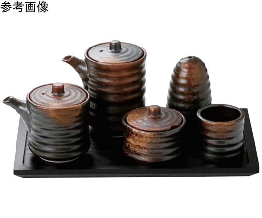 アズワン カスター卓上小物 焼締 醤油入(140mL) 0902-0059 1個（ご注文単位1個）【直送品】