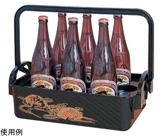 若泉漆器 万能ボックス 扇面 1-830-5 1個(ご注文単位1個)【直送品】