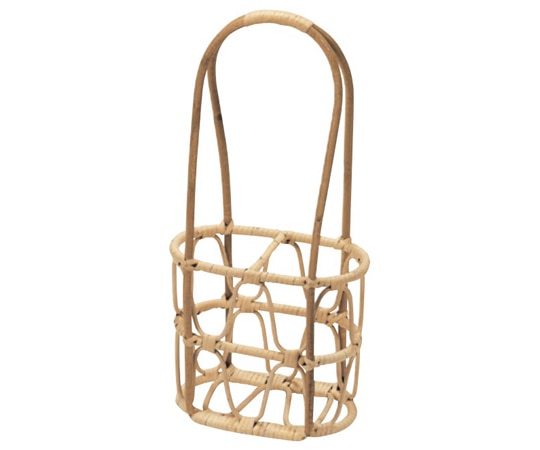萬洋 籐ワインポーター 2本用 30-101 1個（ご注文単位1個）【直送品】