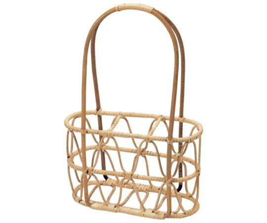 萬洋 籐ワインポーター 3本用 30-104 1個（ご注文単位1個）【直送品】