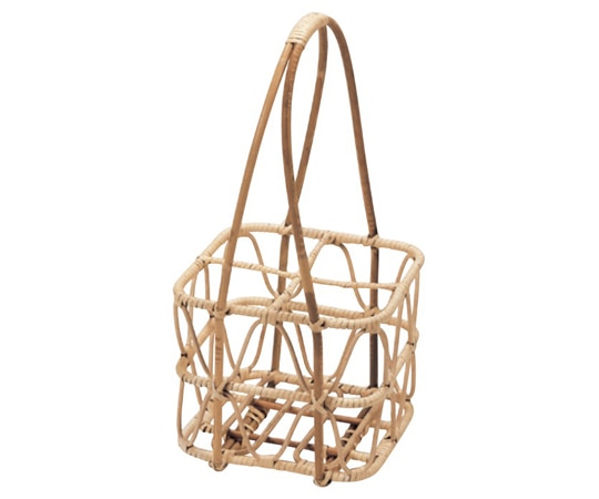 萬洋 籐ワインポーター 4本用 30-102 1個（ご注文単位1個）【直送品】