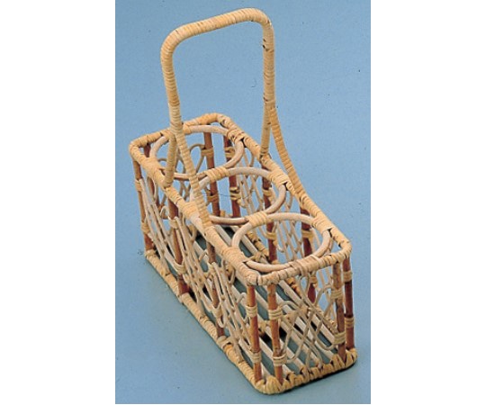 萬洋 籐ビールポーター 310×115×350mm (3本入) 30-403 1個（ご注文単位1個）【直送品】