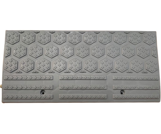 セーフラン安全用品 段差プレート(ストレート) 600×270×95mm 2.35kg/p 連結用ネジ付属 グレー J2405 1台(ご注文単位1台)【直送品】