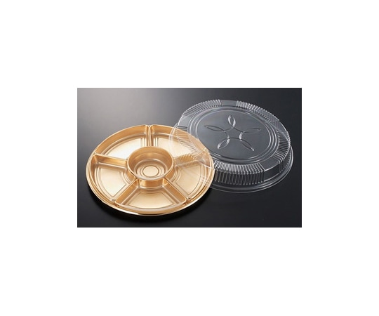 中央化学 オードブル容器 DXオードブル丸2G-W 4点セット 60枚 384388 1ケース(ご注文単位1ケース)【直送品】