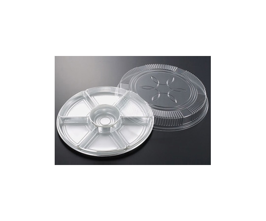 中央化学 オードブル容器 DXオードブル丸3W 4点セット 60枚 384404 1ケース(ご注文単位1ケース)【直送品】