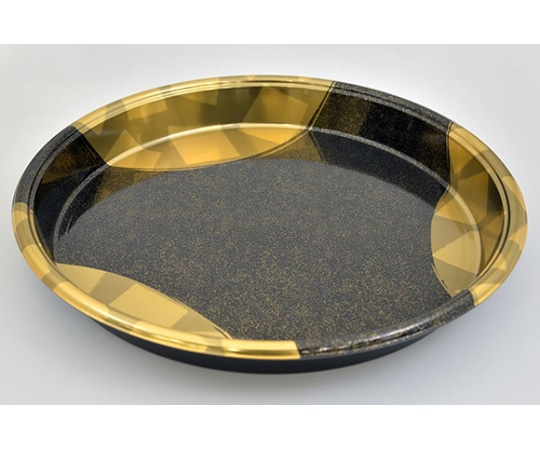 中央化学 寿司容器 DX丸桶 60 金砂目-BK 身 80枚 106955 1ケース(ご注文単位1ケース)【直送品】