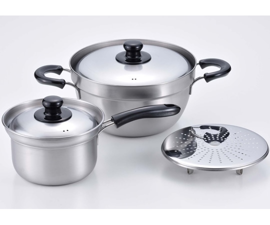 和平フレイズ 燕三 IHふきこぼれにくい片手両手セット EM-011 1個（ご注文単位1個）【直送品】