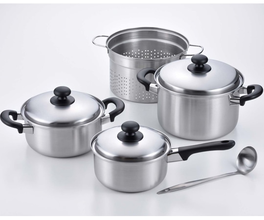 和平フレイズ 燕三 IH片手18cm&両手20cm&パスタ22cm EM-022 1個（ご注文単位1個）【直送品】