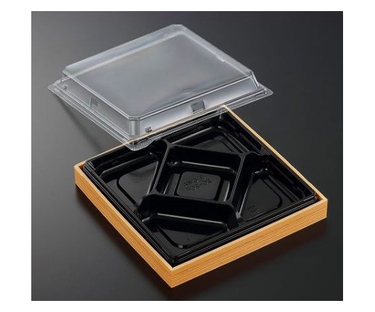 中央化学 折箱 CWA20-20F 黒-赤杉(ボ)180枚 965764 1ケース(ご注文単位1ケース)【直送品】