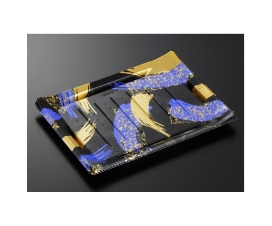 中央化学 寿司容器 HS波ね皿 27-21 光琳BK-BK身 300枚 192252 1ケース(ご注文単位1ケース)【直送品】