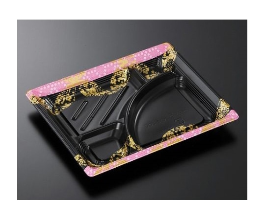 中央化学 弁当容器 CTみちる K24-20C百花P-BK身 600枚 370031 1ケース(ご注文単位1ケース)【直送品】