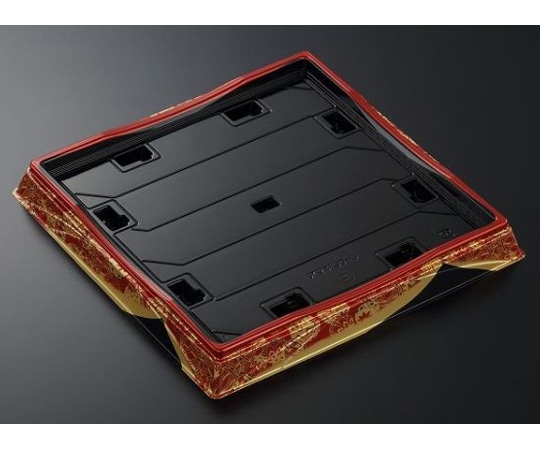 中央化学 寿司容器 HS天城 30-5 すその赤-BK 本体 120枚 375907 1ケース(ご注文単位1ケース)【直送品】