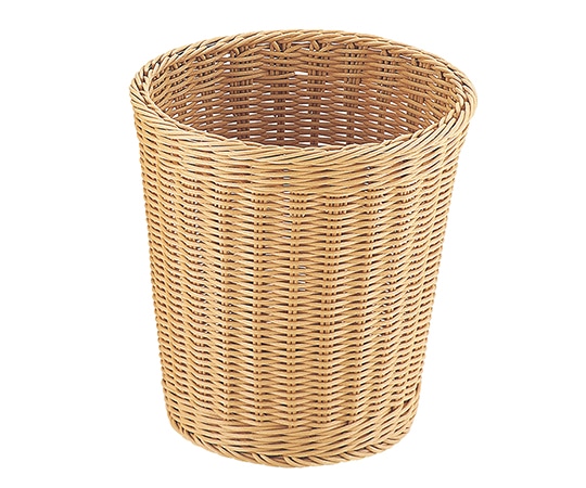 アズワン トラッシュボックス 丸型 小 アイボリー 603573 1個(ご注文単位1個)【直送品】