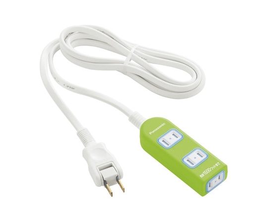 パナソニック ザ・タップX 3コ口 2m 緑 WHA2523GKP 1個(ご注文単位1個)【直送品】