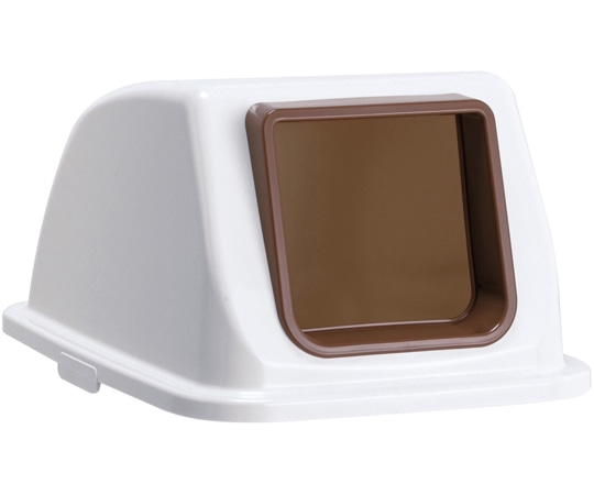 テラモト エコ分別カラーペールW90 蓋 茶 オープン 一般ゴミ DS-194-811-4 1個（ご注文単位1個）【直送品】