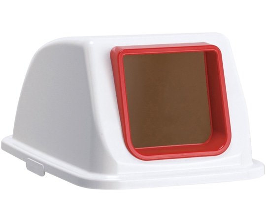 テラモト エコ分別カラーペールW90 蓋 赤 オープン もえるゴミ DS-194-812-2 1個（ご注文単位1個）【直送品】