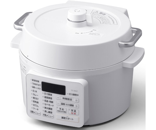 アイリスオーヤマ 電気圧力鍋 2.2L ホワイト PC-MA2-W 1個（ご注文単位1個）【直送品】