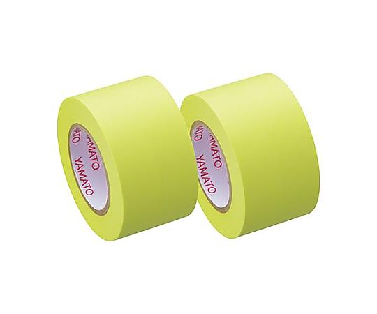 アズワン 25mmx10m 粘着メモテープ(レモン/2巻) EA762GH-11 1パック(ご注文単位1パック)【直送品】
