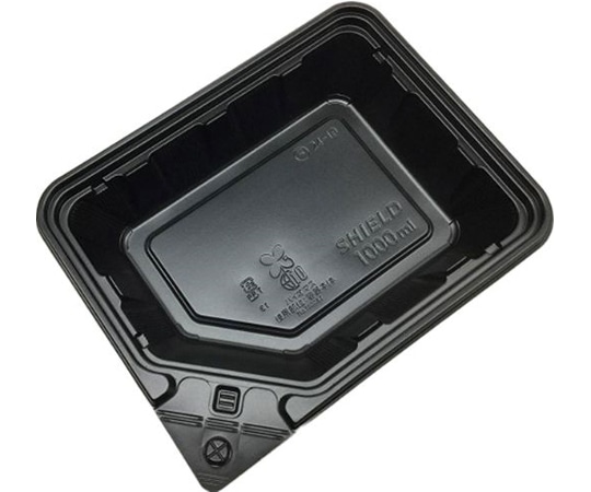 中央化学 弁当容器 BCTシールド 24-19 BK 身 400枚 12203 1ケース(ご注文単位1ケース)【直送品】