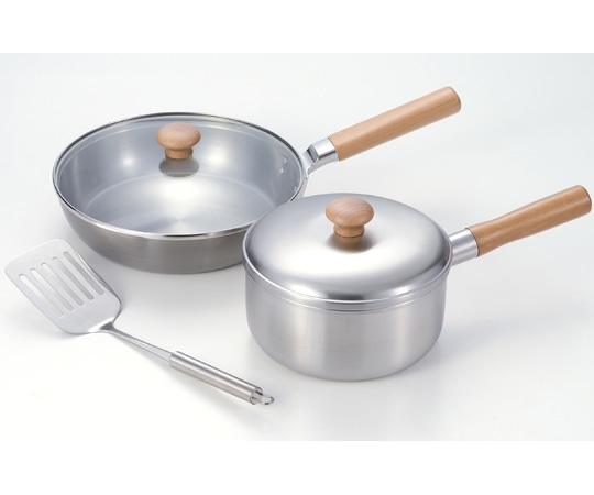 和平フレイズ 千歳 片手鍋18cm&蓋付フライパン24cm ツール付 CS-049 1個（ご注文単位1個）【直送品】