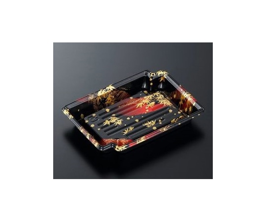 中央化学 刺身・鮮魚容器 CFかく鉢 17-12 竹霞R-BK 本体 1200枚 207043 1ケース(ご注文単位1ケース)【直送品】