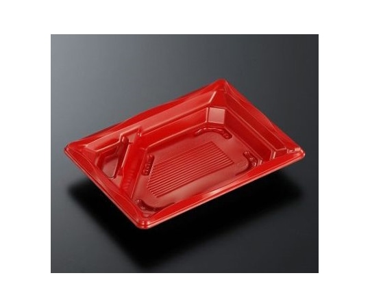 中央化学 弁当容器 CTいろは 18-13TS 赤-BK 身 1200枚 345686 1ケース(ご注文単位1ケース)【直送品】