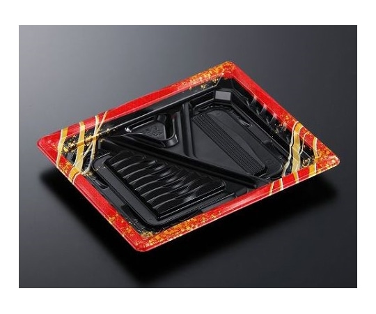 中央化学 弁当容器 CTいろは 23-19LこまいR-BK身 600枚 295865 1ケース(ご注文単位1ケース)【直送品】